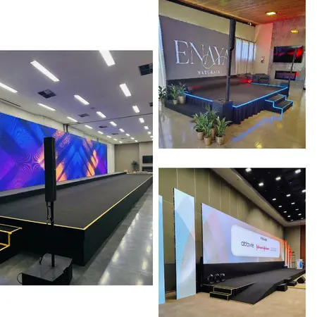 praticáveis modulares para palco de eventos