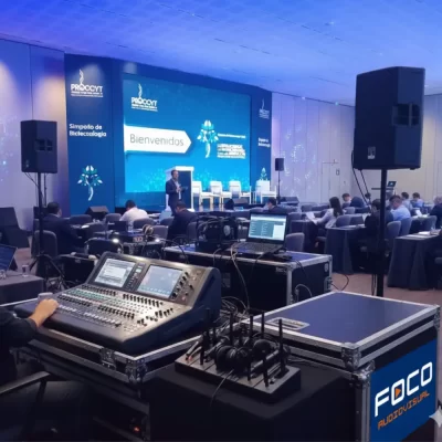 Sistema completo de sonorização para eventos corporativos