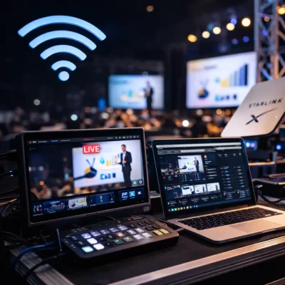 Internet para transmissão ao vivo