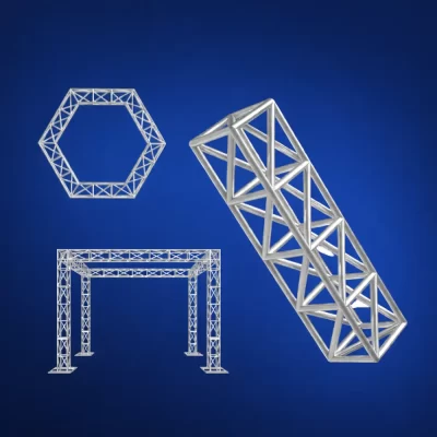 Treliças de alumínio box truss para estruturas e montagem de eventos