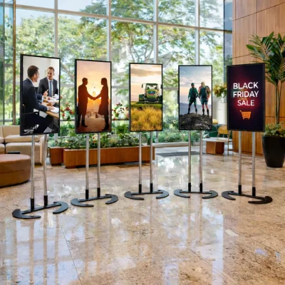 locação de TV TVs profissionais 4K para apresentações e exibição de conteúdo em eventos